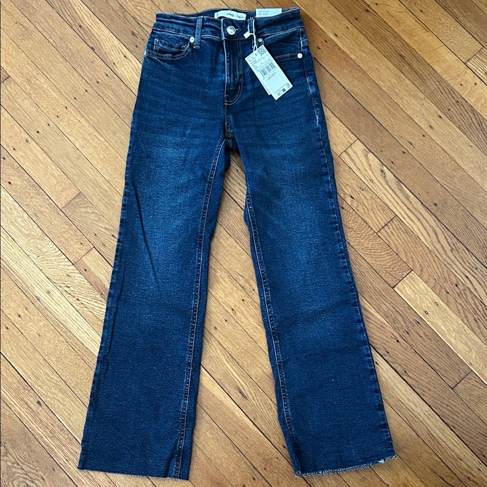Mango Dark Blue Sienna Flare Jeans NWT New with Tags